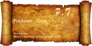 Puchner Tina névjegykártya
